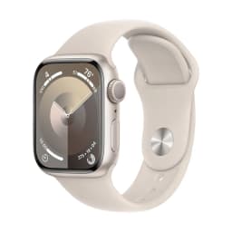 Смарт- часы Apple Watch Series 9 GPS 41mm Starlight Aluminium Case with Starlight Sport Band - M/L(MR8U3QR/A)