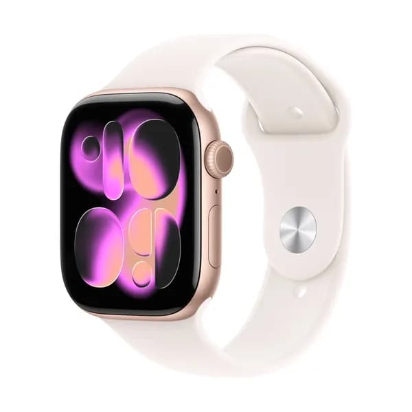 Смарт часы Apple Watch Series 11 GPS 42mm Rose Gold Aluminium Case with Light Blush Sport Band - S/M Смарт часы Apple Watch Series 11 GPS 42mm Rose Gold Aluminium Case with Light Blush Sport Band - S/M